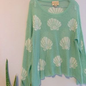 Shell baby sweater